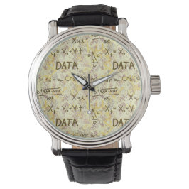 Relógio Data Science Analytics and Coding Pattern Wrist