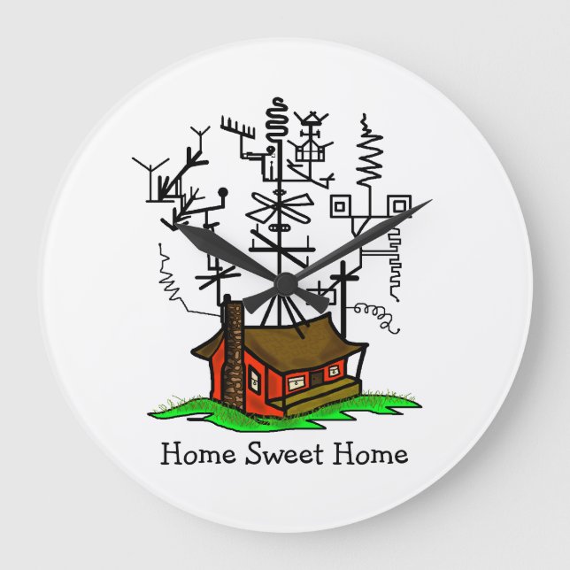 Relógio de antena do rádio do Louco Ham por Browni (Frente)