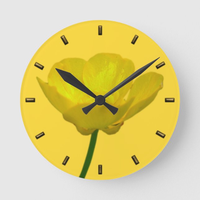 Relógio de anteparo Wild Flower Wall Clock persona (Frente)