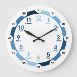 Relógio de Aprendizado - Melhor em Azul