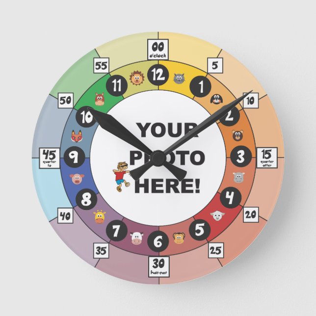 Relógio de Aprendizagem para Crianças Jovens (Frente)