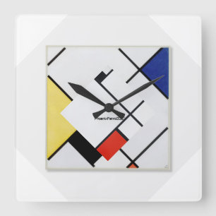 Relógio de Arte Moderna Piet Mondrian