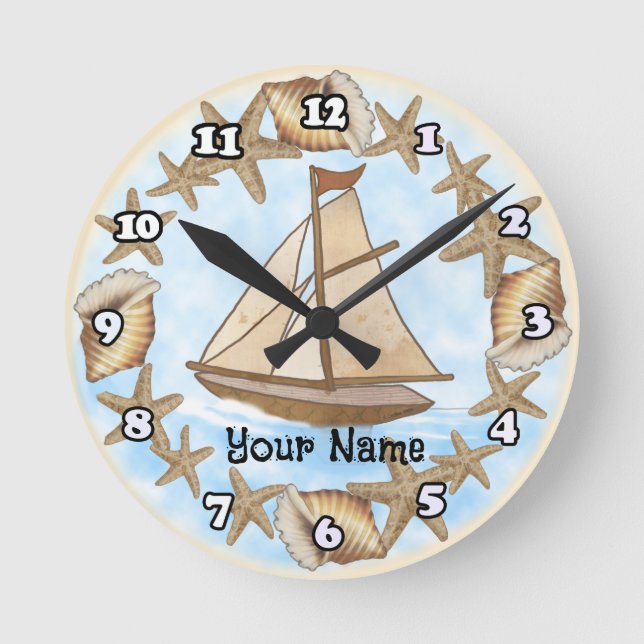 Relógio de barco Mariner antigo (Frente)