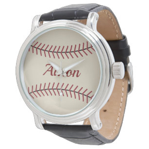 Relógio de beisebol com nome personalizado vintage