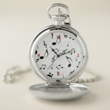 Relógio de bolso da partitura