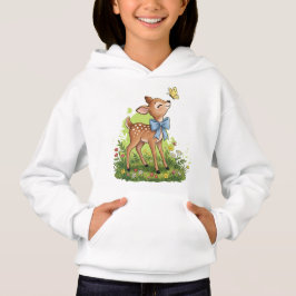 Relógio de Bolso Dourado com Bambi e Borboleta Cap