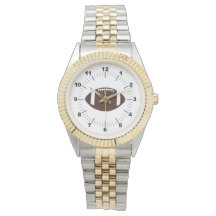 Relógio de Bracelete com Dois Tom de Futebol Mascu