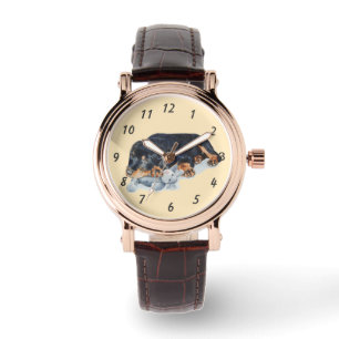 relógio de cachorro giro muito fofo