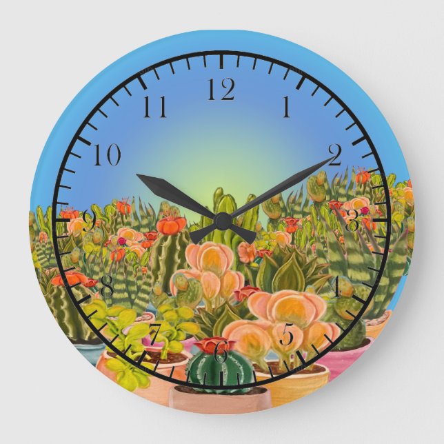 Relógio de cactos (Frente)