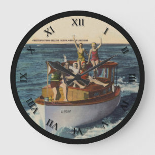 Relógio de Cartão de Posto em Ohio, na Ilha Kelley