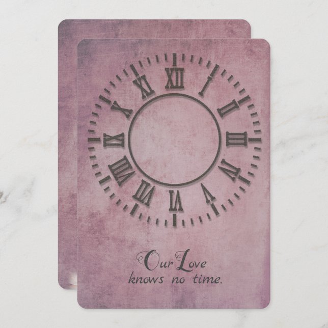 relógio de casamento sem convite (Frente/Verso)