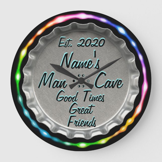 Relógio de Caverna Homem! Olhem para o neon! (Frente)