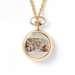 Relógio de colar de noiva