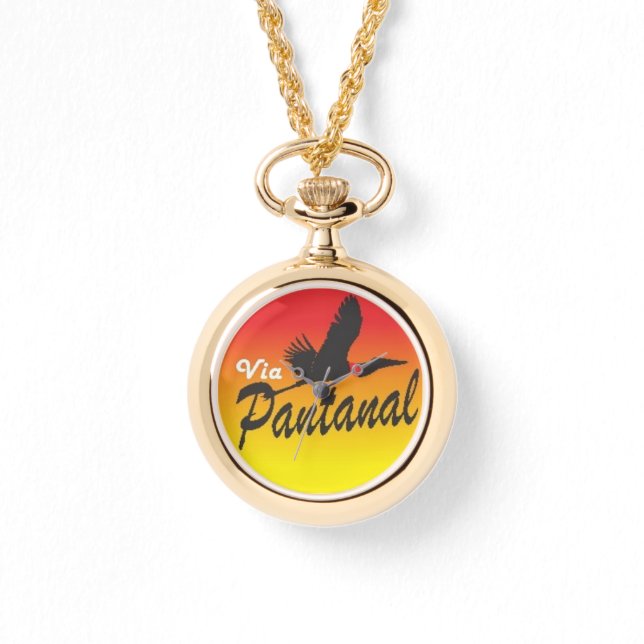 Relógio de Colar para Adultos Via Pantanal (Frente)