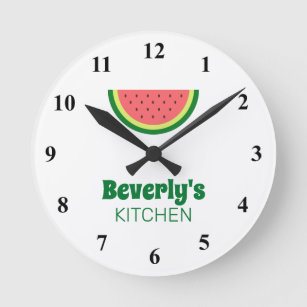 Relógio de cozinha personalizado com logotipo de f