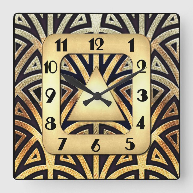 Relógio de Deco de Arte Elegante (Frente)