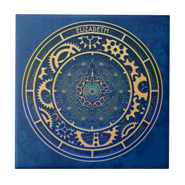 Relógio de Decodificação de Arte enferrujada a vap (Frente)