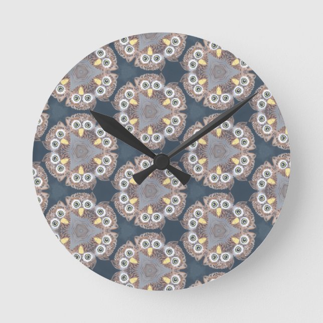 relógio de decoração do design da coruja (Frente)