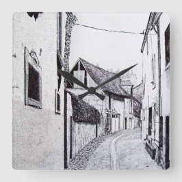 Relógio de Desenho de Beco Francês