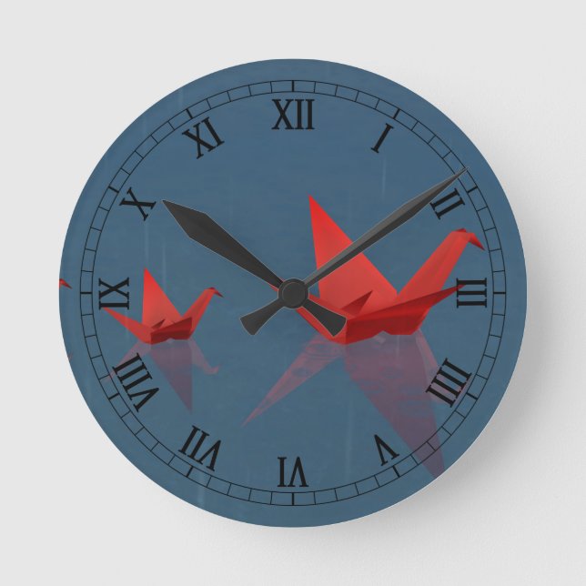 Relógio de dia chuvoso silencioso (Frente)