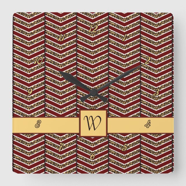 Relógio de Disparo de Impressão Leopardo (Frente)