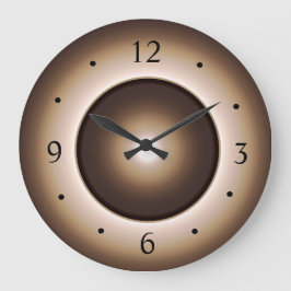 Relógio de efeito de lua iluminado com o bronzeado