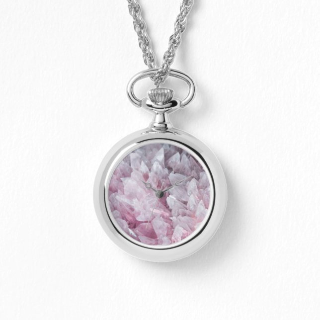 Relógio de Energia com Espírito de Mente Rosa Quar (Frente)