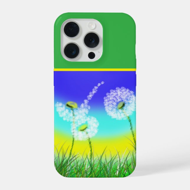 Relógio de Erva-Dandelion Pintado a Óleo, (Verso)
