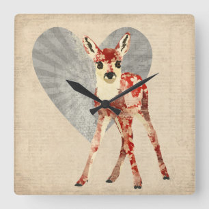 Relógio de Fawn Floral