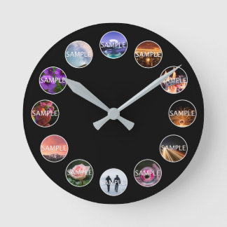 Relógio de Fotografias 12 com Quadro Branco Person