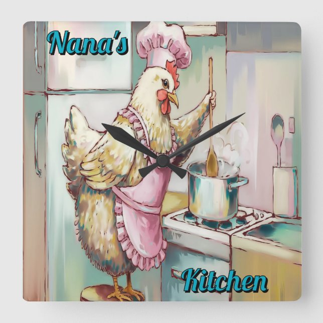 Relógio de frango da cozinha (Frente)