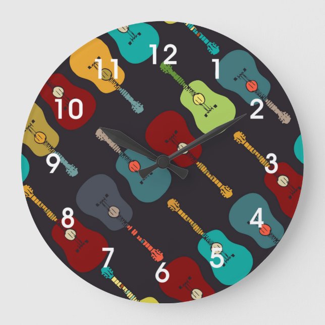 Relógio de Guitarras Acústicas do Mod (Frente)