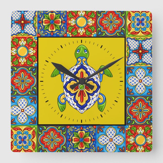 Relógio de IMAGENS de Azulejos Talavera (Frente)
