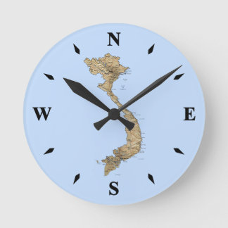 Relógio de Mapa do Vietnã