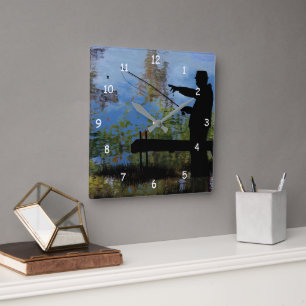 Relógio de Muro de Aposentação para Pesca do Homem