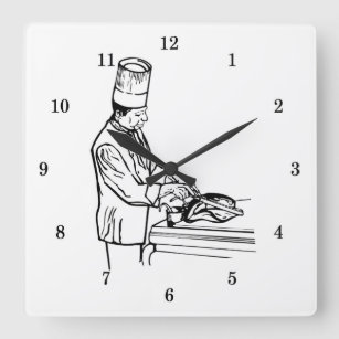 Relógio de Muro de Chef Legal