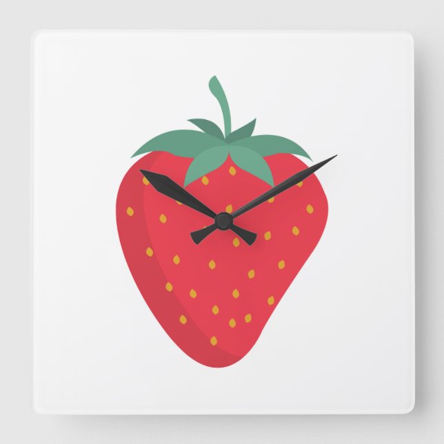 Relógio de Muro de Morango (Frente)