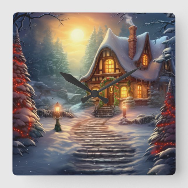 Relógio de Muro de Natal (Frente)