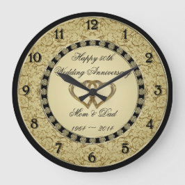 Relógio de Muro do 50º Aniversário do Casamento