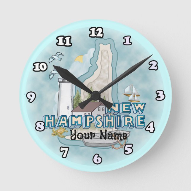 Relógio de New Hampshire Lighthouse (Frente)
