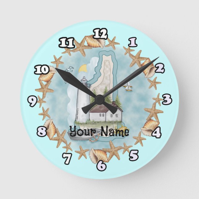 Relógio de New Hampshire Lighthouse (Frente)