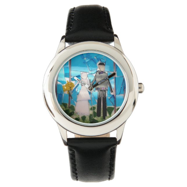 Relógio de noiva e noiva (Frente)