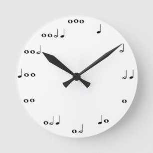 Relógio de notas musicais