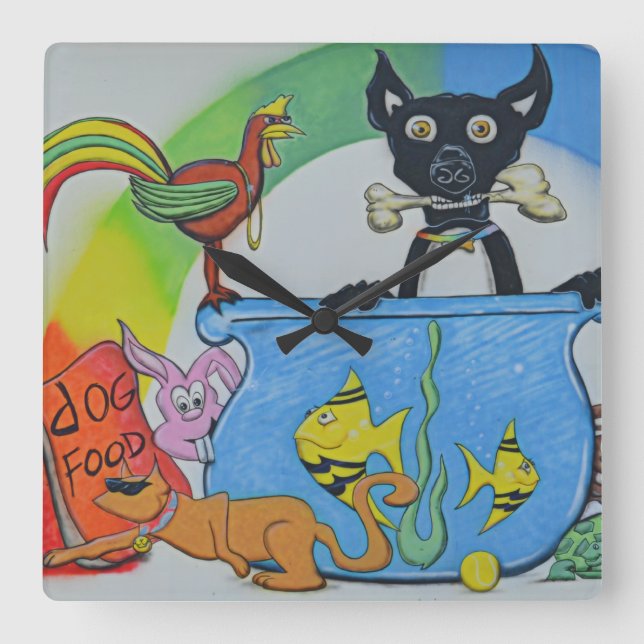 Relógio de Parede abstrato (Frente)