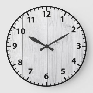 Relógio de Parede Acrílica Chique de Madeira Bra