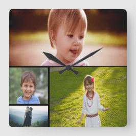 Relógio de Parede Acrílica de Fotografias Personal