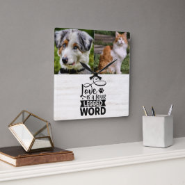 Relógio de Parede Acrílica Pet Personalizado com D