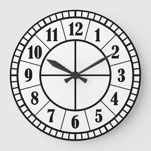 Relógio de parede acrílica redonda de 10,75" minim (Frente)