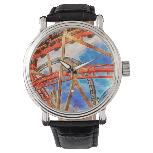 Relógio de parede acrílico com porta copos de rolo (Frente)