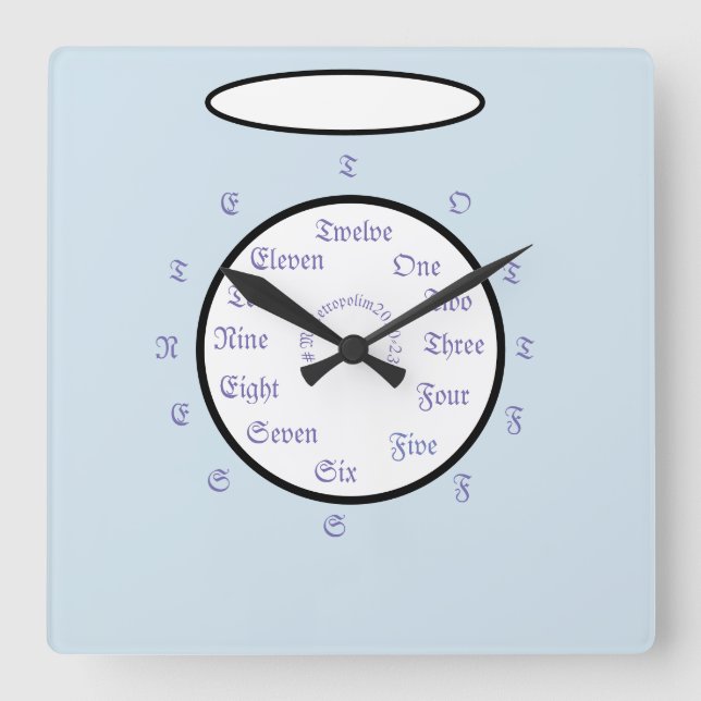 Relógio de Parede Acrílico / DESIGN de etropólio (Frente)